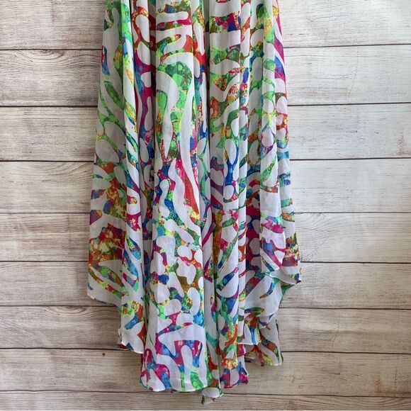 LA MODA VERY FULL WATERCOLOR PRINT MAXI DRESS‎ - Picture 7 of 10